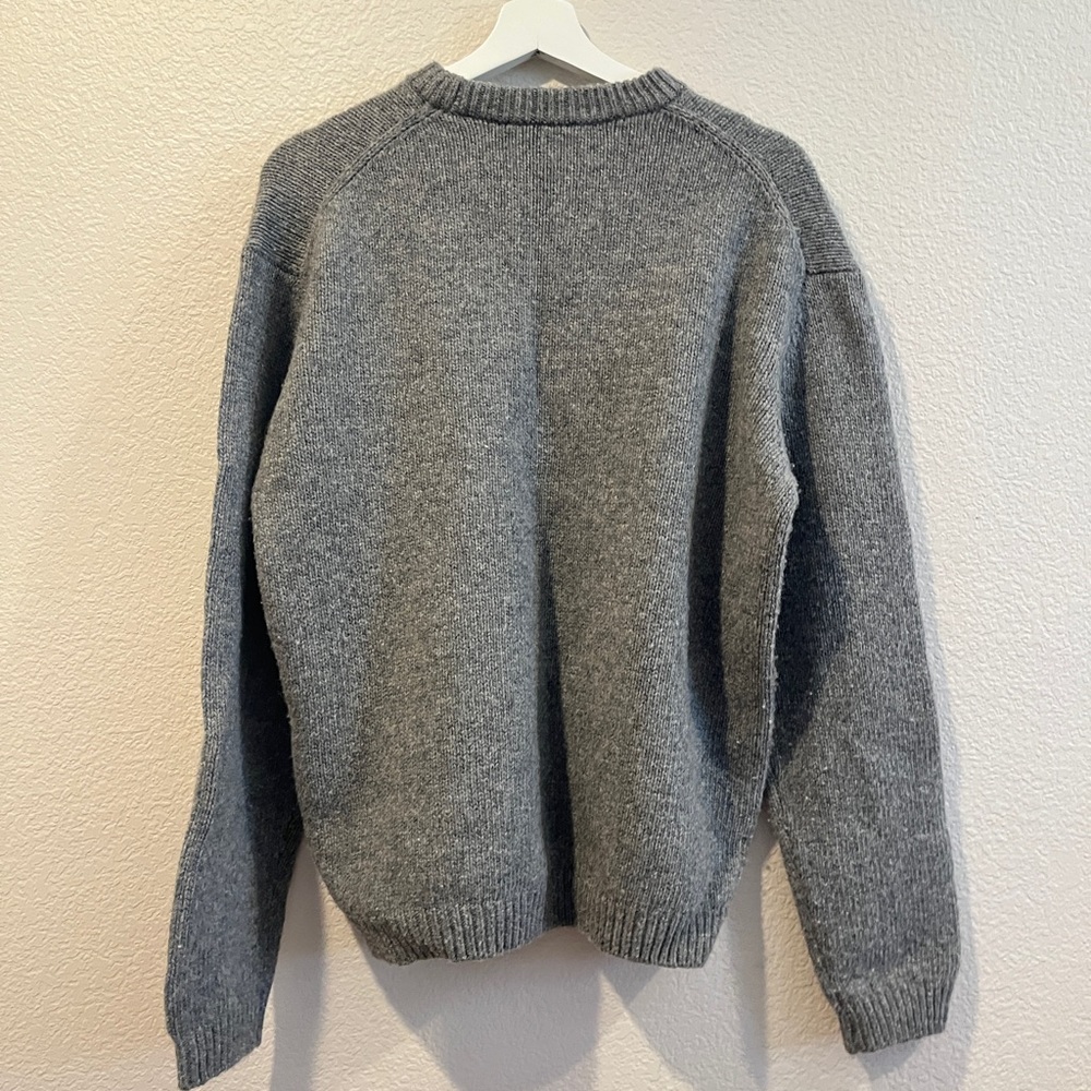 MAISON KITSUNE Gray Sweater with Fox Design Authentic！ - Picture 3 of 3